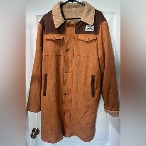 KIMES Ranch western uncomplicated long coat XL
